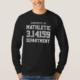 T-shirt Mathletic Department Math Joke Math Teacher Pi