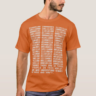 T-shirt maths binaire il y a 10 types de personnes