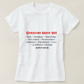 T-shirt Maths chrétiennes 101