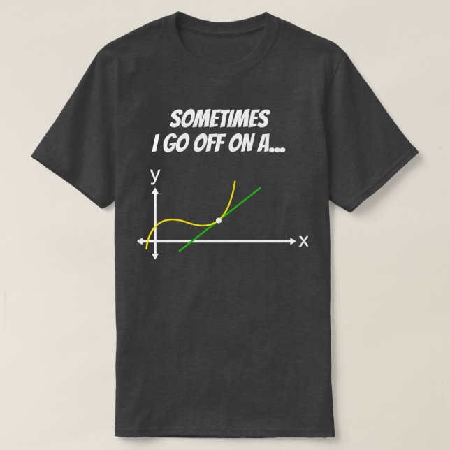 T-shirt Maths drôle Tangent Cadeau Lycée Collège Math D (Design devant)