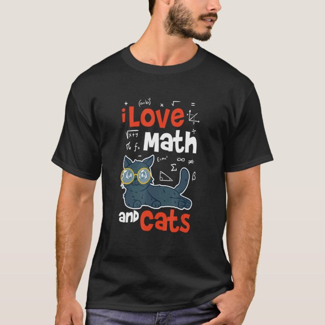 T-shirt Maths et Chats Math   Prof de Maths (Devant)