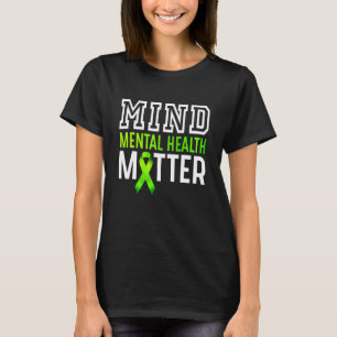T-shirt Matière de santé mentale Ruban Lauréats en santé m