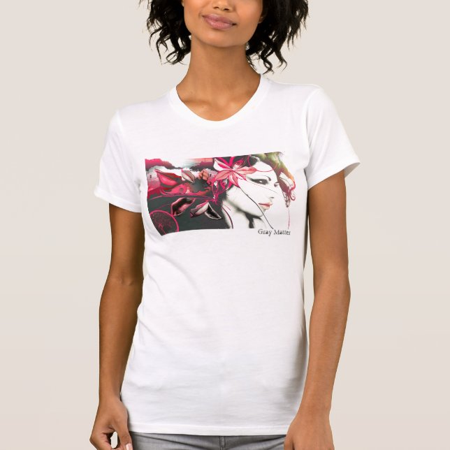 T-shirt Matière grise, femmes (Devant)