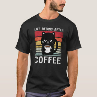 T-shirt Matin café chats  Personnes  Chats  6