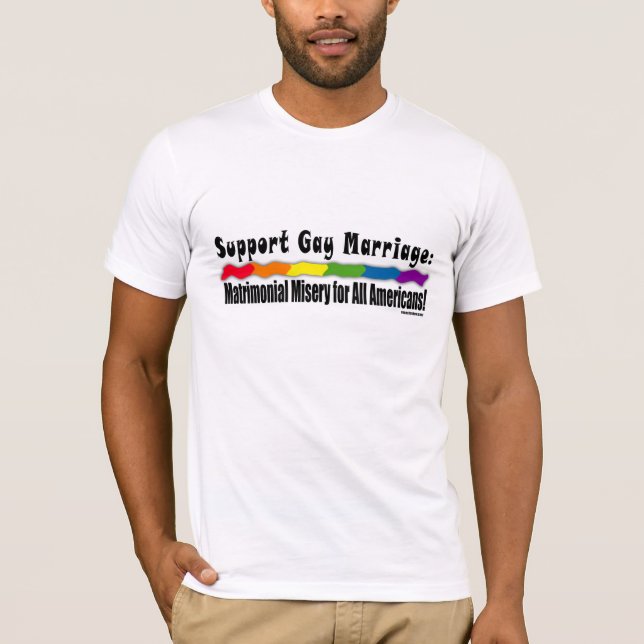 T-shirt matrimonial d'égalité de misère (Devant)