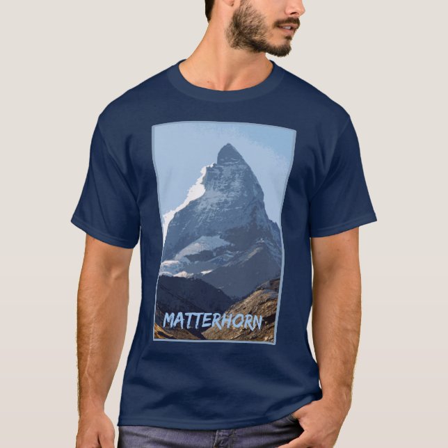 T-shirt Matterhorn Mountain Design, Suisse (Devant)