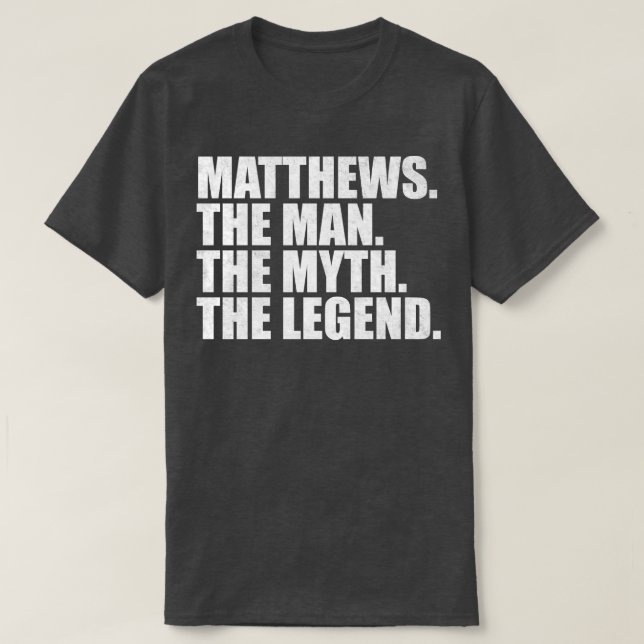 T-shirt Matthews Nom de famille Matthews Nom de famille Ma (Design devant)