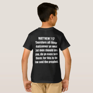 T-shirt Matthieu 7:12 Typographie de verset biblique KJV 