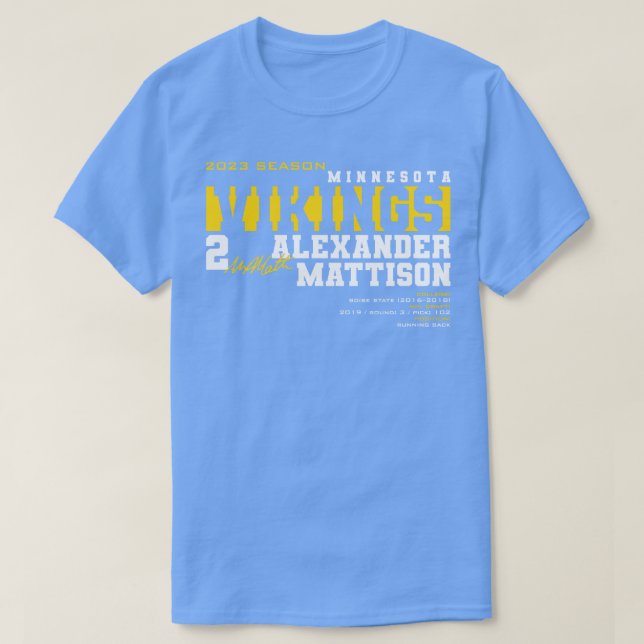 T-shirt Mattison Vikings 2023 (Design devant)