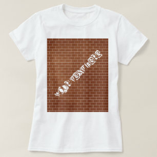 T - Shirt-Mauer für benutzerdefinierte Texte T-Shirt