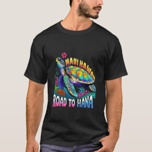 T-shirt Maui Hawaïen Hawaï Tortue Voyage Groupe de Voyage 
