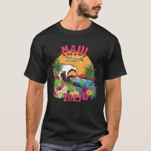 T-shirt Maui Hawaii 2025 Matching Family Hawaiian Summer V