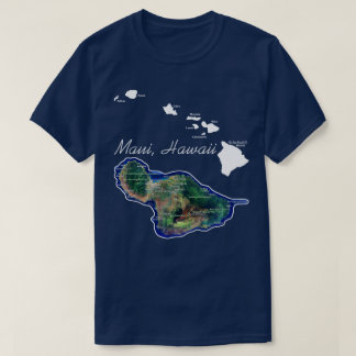 T-shirt Maui Hawaii avec les îles hawaïennes
