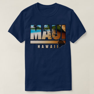 T-shirt Maui Hawaii avec les îles hawaïennes