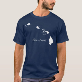 T-shirt Maui Hawaii Avec Les Îles Hawaïennes