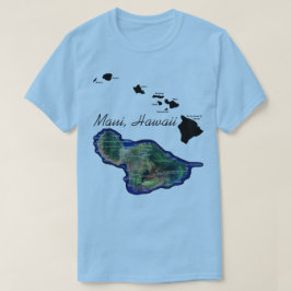 T-shirt Maui Hawaii Avec Les Îles Hawaïennes