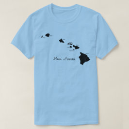 T-shirt Maui Hawaii Avec Les Îles Hawaïennes