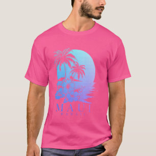 T-shirt Maui Hawaii Hibiscus Hawaii Fleurs Hawaiiennes Sou