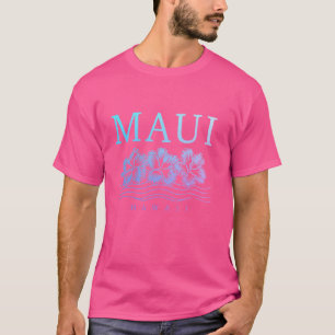 T-shirt Maui Hawaii Hibiscus Hawaii Fleurs Hawaiiennes Sou