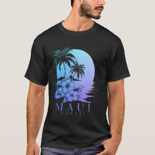 T-shirt Maui Hawaii Hibiscus Hawaii Fleurs Hawaiiennes Sou