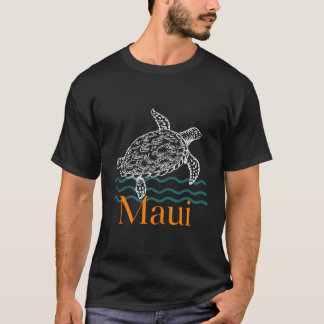 T-shirt Maui Hawaii Ile de natation Tortue de mer Hawaii