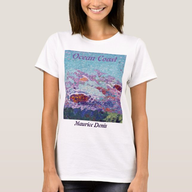 T-shirt Maurice Denis Ocean Coast Peinture fauviste (Devant)
