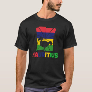 T-shirt Maurice Maurice Maurice Drapeau Animal Silhouet