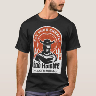 T-shirt Mauvais Bar et Grill Hombre - Badge Western Rétro