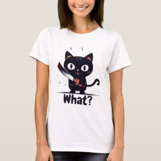 T-shirt Mauvais Chat - Quoi ?