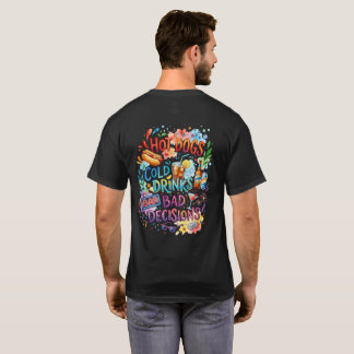 T-shirt Mauvais choix de hot-dogs