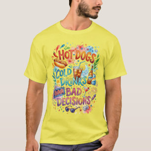 T-shirt Mauvais choix de hot-dogs