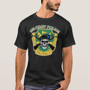 T-shirt Mauvais Crâne de Police Militaire