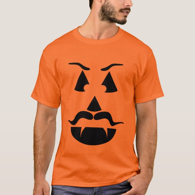 T-shirt mauvais de citrouille de vampire de voyou (Devant)