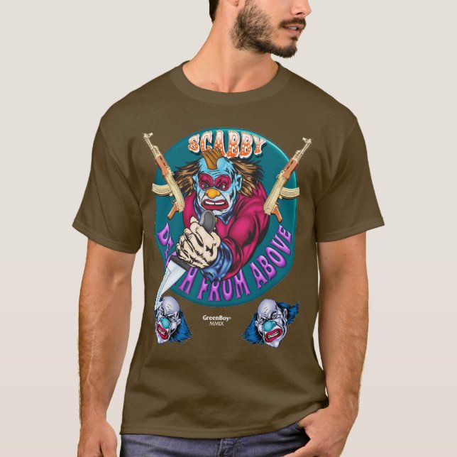 T-shirt mauvais de clown - AK 47 (Devant)