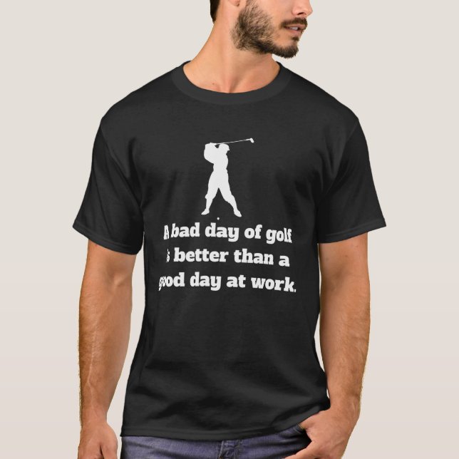 T-shirt Mauvais jour du golf (Devant)