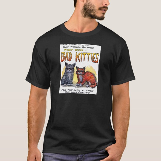 T-shirt Mauvais minous (Devant)