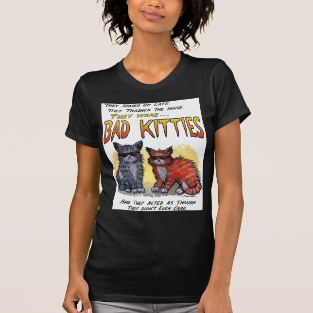 T-shirt Mauvais minous (Devant)