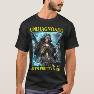 T-shirt Mauvais Squelette Autisme non diagnostiqué Brainro