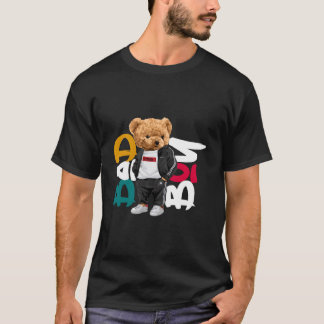 T-shirt Mauvais style d'ours en peluche amusant