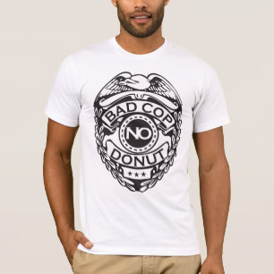 T-shirt Mauvaise cannette de fil aucun beignet - noir