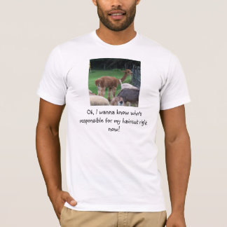 T-shirt mauvaise chemise de coupe de cheveux