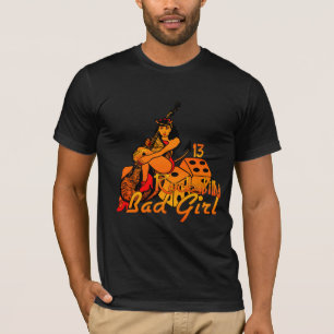 T-shirt Mauvaise chemise de fille de rockabilly
