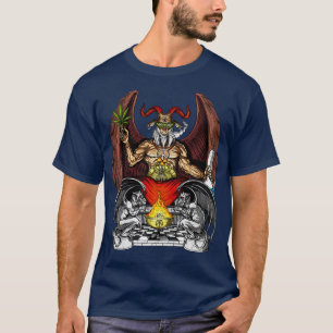 T-shirt Mauvaise herbe psychédélique Baphomet