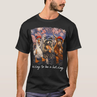 T-shirt Mauvaise Journée Pour Être Un Hot Dog Drôle Animal