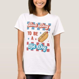 T-shirt Mauvaise journée pour être un Hot Dog, drôle de 4 