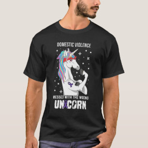 T-shirt Mauvaise licorne Appui à la sensibilisation à la v