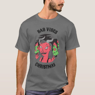 T-shirt Mauvaises Vibes Vilain Satanique Noël Essentiel