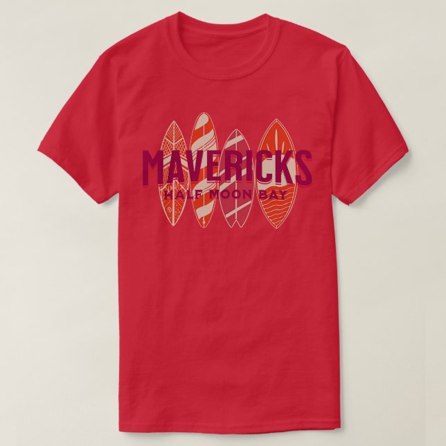 T-shirt Mavericks Halle Moon Bay Californie Big Wave Surfi (Design devant)