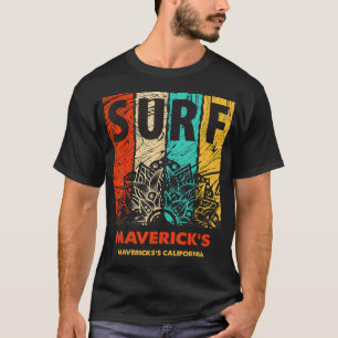 T-shirt MAVERICKS Surf rétro Vintage Mandala Cadeau