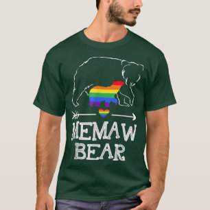 T-shirt Maw Bear Fière Tante Arc-en-ciel Drapeau LGBT Prid